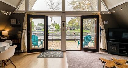 Loch Nez | A-Frame Retreat with Dock on Upper Silver Lake