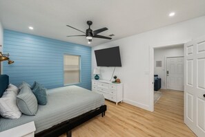 1 bedroom, desk, travel crib, free WiFi