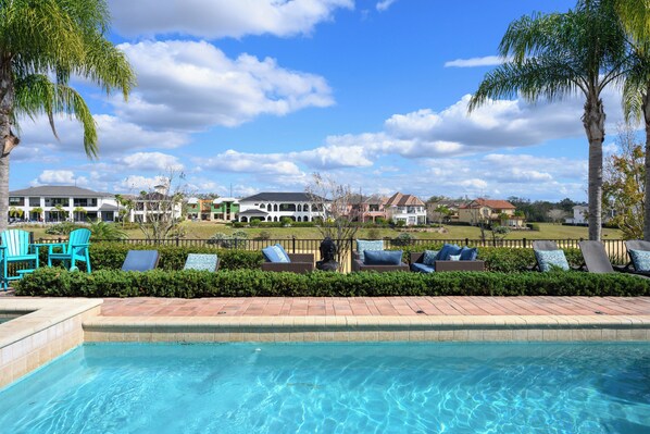 A heated pool - Legends Haven | 6 bed, 5.5 bath | Games/Theater Room | Private Pool (Kissimmee)