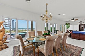 Dining - Prestigious Private Home with Oceanfront Pool! (South Padre Island)