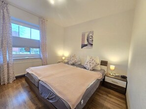 2 habitaciones, tabla de planchar con plancha y wifi 