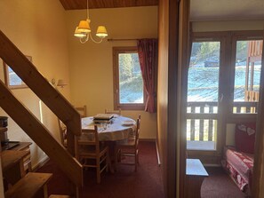 Dining - Lauzière Dessous 39 - Cosy 2-room apartment at the foot of the slopes (LES AVANCHERS VALMOREL)