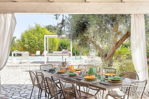 Villa Enara: A modern and graceful one-story villa in a quiet position, surrounded by the Apulian countryside, with Free WI-FI.