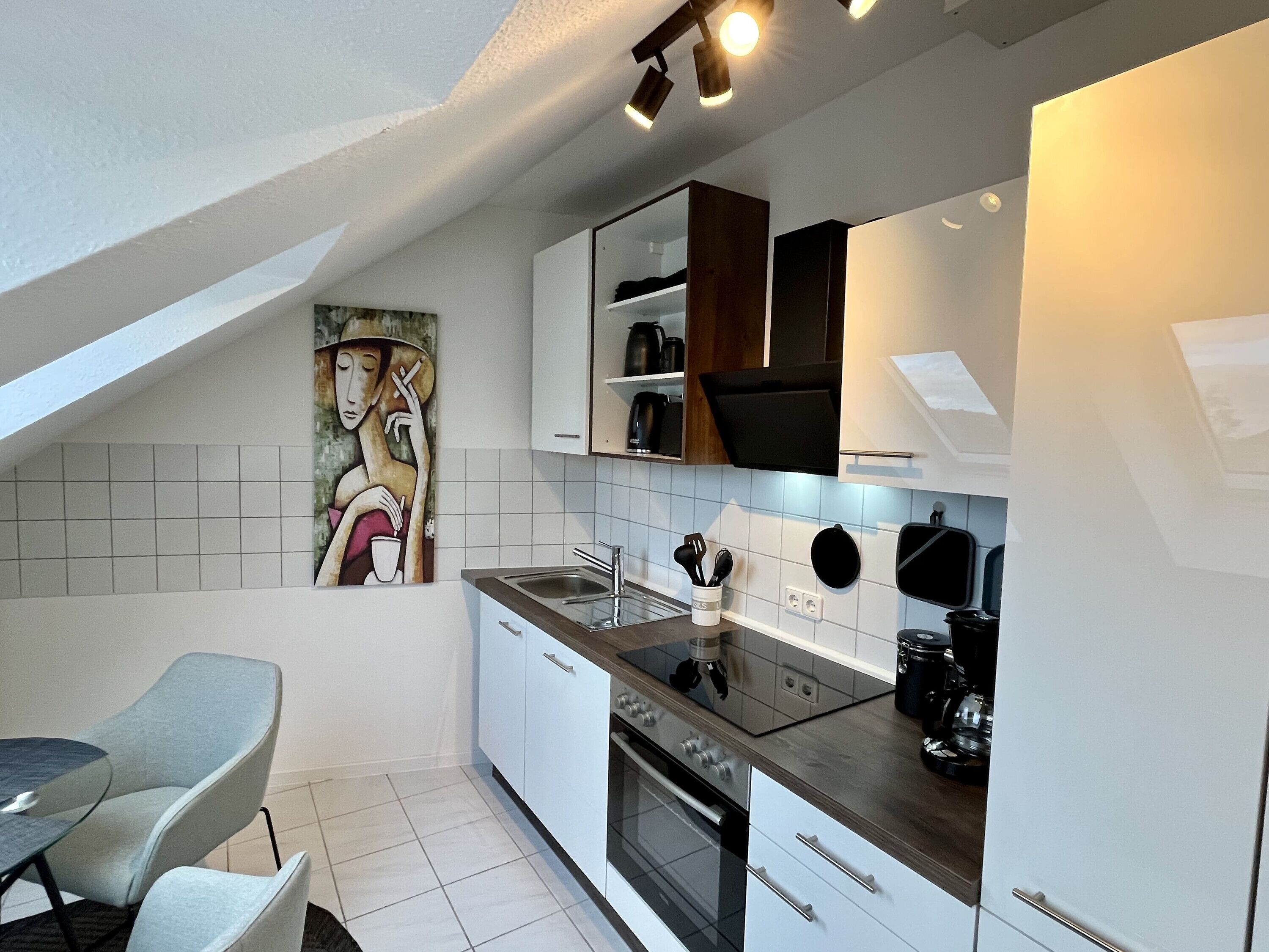 Kühlschrank, Ofen, Herdplatte, Geschirrspüler