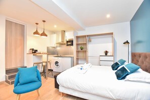 Desk, iron/ironing board, free WiFi, bed sheets
