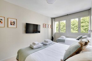 Desk, iron/ironing board, free WiFi, bed sheets