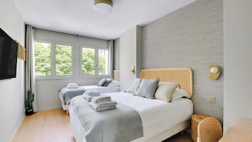 Desk, iron/ironing board, free WiFi, bed sheets