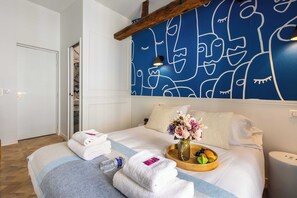 1 室のベッドルーム、アイロン / アイロン台、WiFi、ベッドシーツ