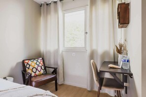 Desk, iron/ironing board, free WiFi, bed sheets