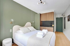 Desk, iron/ironing board, free WiFi, bed sheets