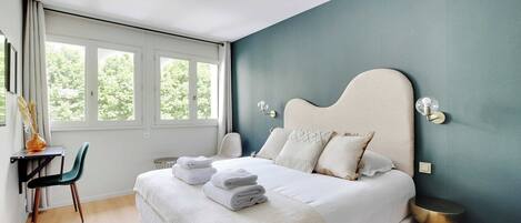 Desk, iron/ironing board, free WiFi, bed sheets