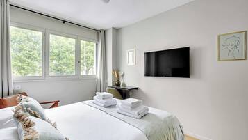 Desk, iron/ironing board, free WiFi, bed sheets