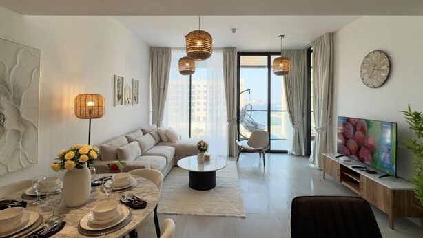 TV - Luxury Living at Its Best : 2BR in Al Rahah (Abu Dhabi)