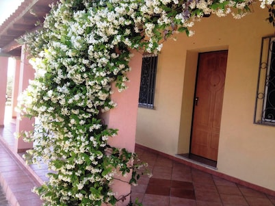 Apartment 300 meters from the beach in villa of the Olives and Roses