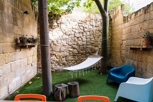 The idyllic outdoor space