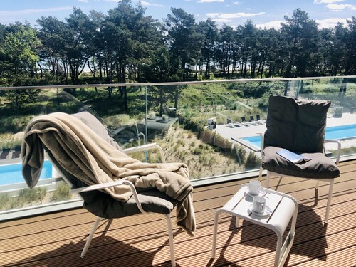 Luxury vacation apartment Penthouse 17 in Prora Düne 7 with sea view balconies