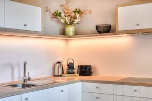 Fridge, oven, stovetop, dishwasher