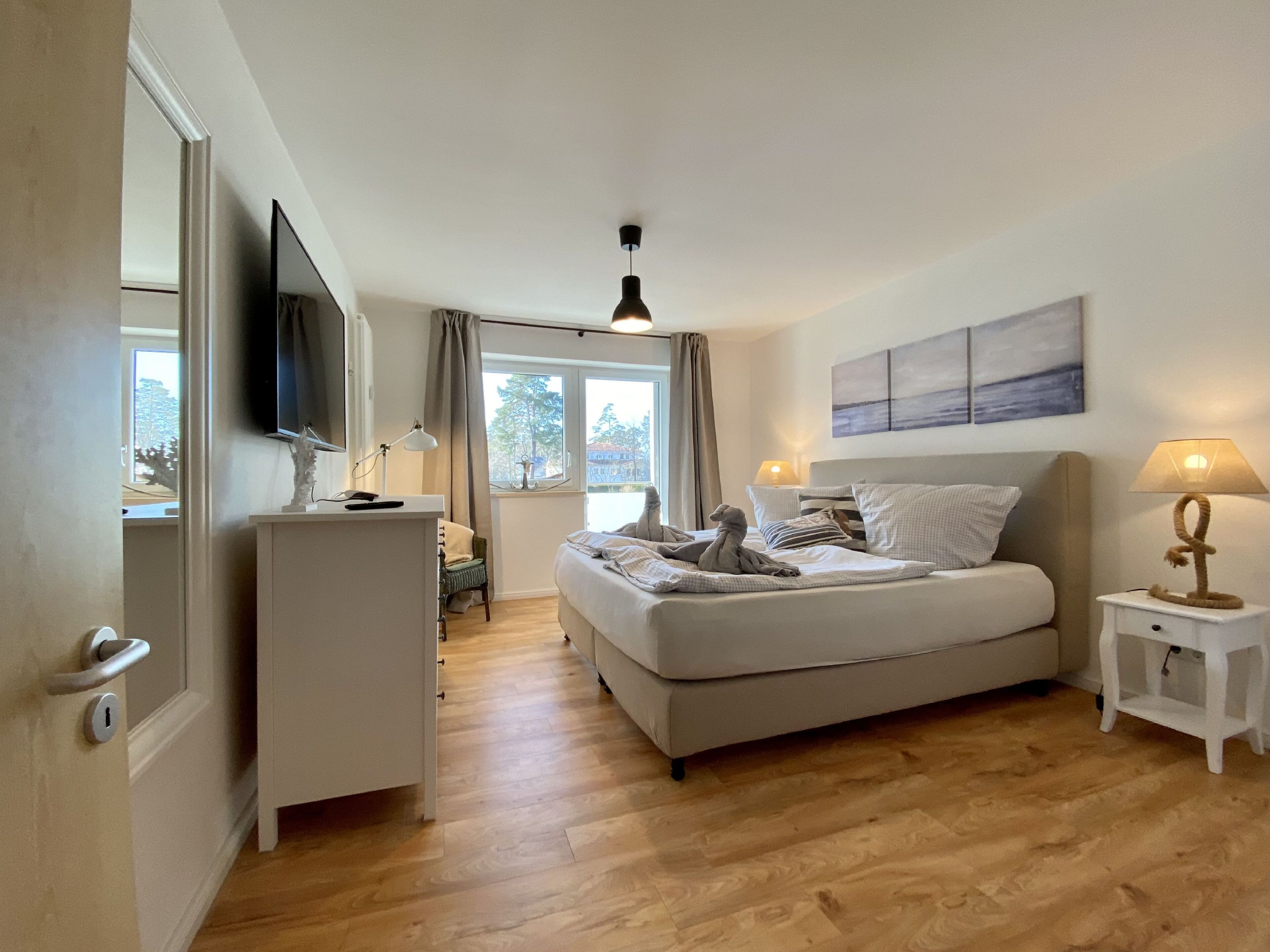 2 Schlafzimmer, Schreibtisch, Bügeleisen/Bügelbrett, kostenloses WLAN