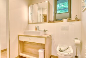 Een douche, een haardroger