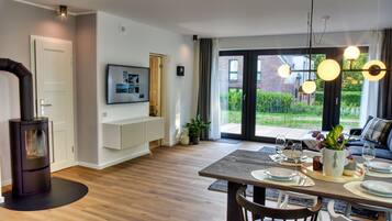 Fernseher, Kamin