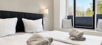 Sea view: Modern vacation apartment with Baltic Sea view in Prora for 4 people