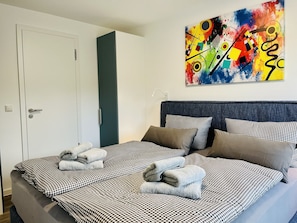 2 chambres, fer et planche à repasser, Wi-Fi gratuit