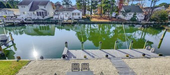 Furnished Deck! Waterfront Ocean Pines Home