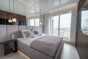 Kaupunkihuoneisto, parveke | 1 makuuhuone, silitysrauta/-lauta, ilmainen Wi-Fi, vuodevaatteet