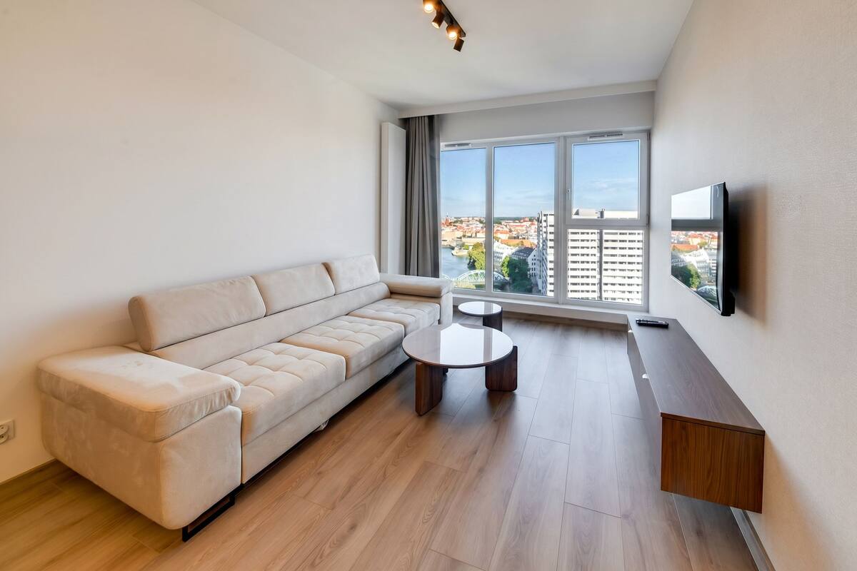 Apartment, City View | Living room