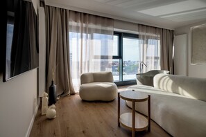 City appartement, balkon | Een strijkplank/strijkijzer, gratis wifi, beddengoed