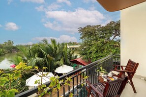 Deluxe Double Room, Pool View | Balcony view