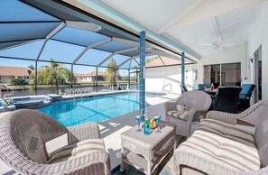 A heated pool