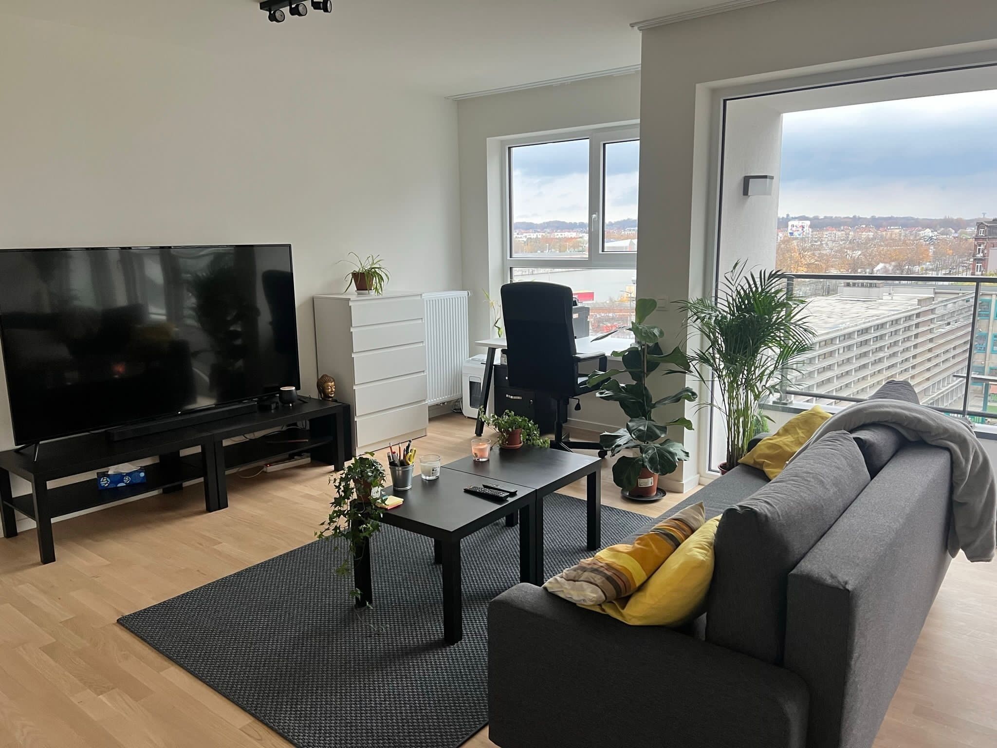 Apartment, River View | Living area | TV