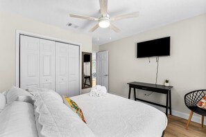 3 chambres, fer et planche Ă repasser, Wi-Fi, draps fournis
