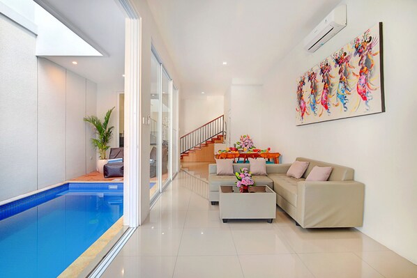 Villa, 3 Bedrooms, Private Pool | Living area - Villa Kyra Canggu (Canggu)