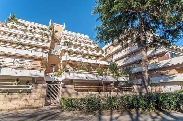 Front of property - Eur Luminous And Large Family Terrace Apartment (Rome)