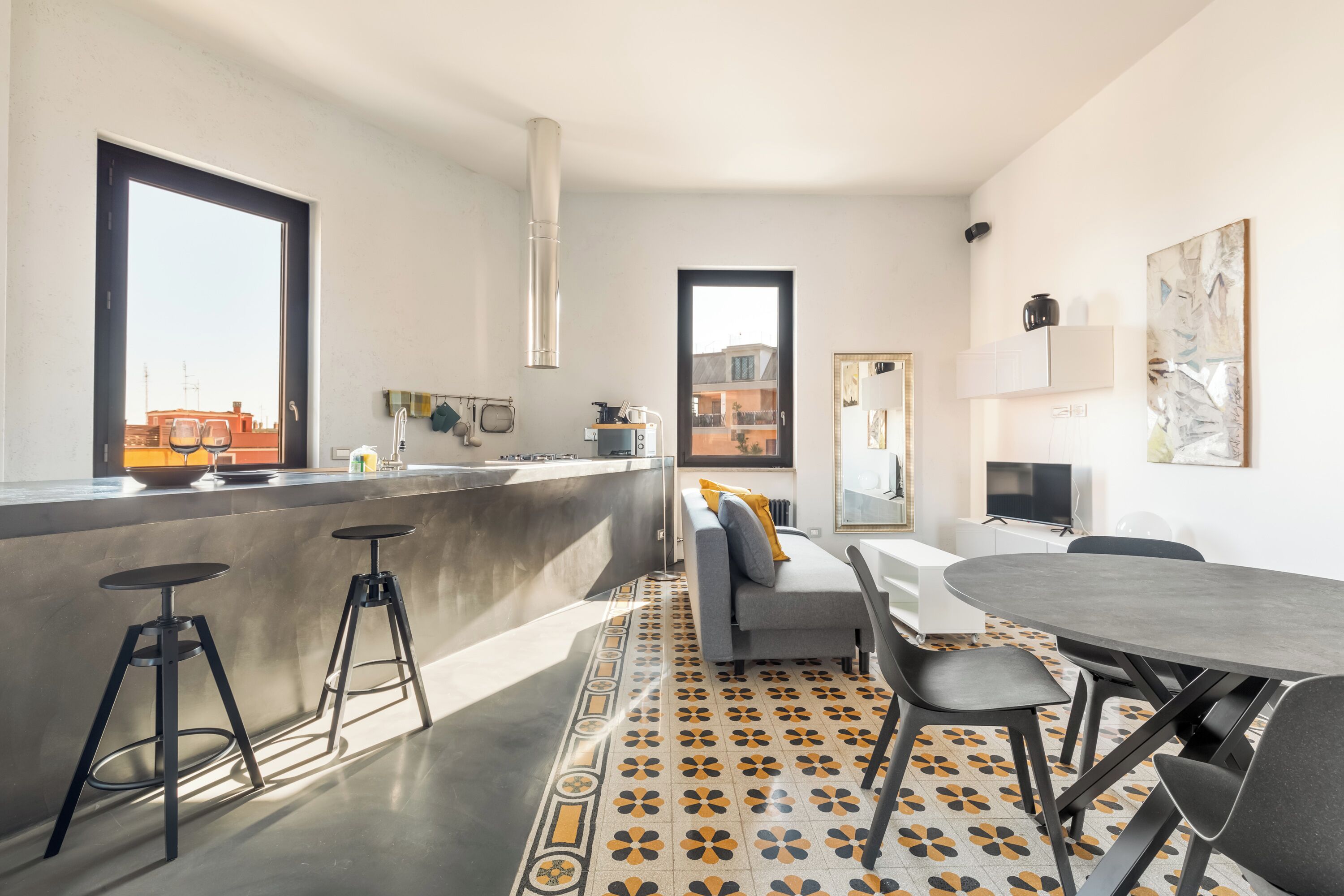 Fantastic Penthouse over the Roman Sky (Via Daniello Bartoli 24) | Eigene Küche