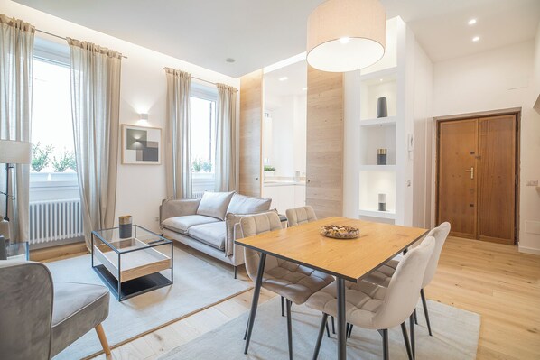 Deluxe appartement | Woonruimte