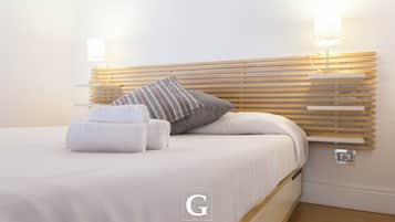 2 bedrooms, individually decorated, individually furnished, desk