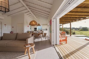 Signature Villa, 4 Bedrooms, Non Smoking, Private Pool | Living area | Flat-screen TV - Casa Terracotta (Alcacer do Sal)