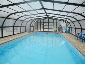 Indoor pool, a heated pool