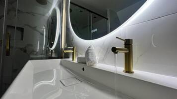 Towels, soap, toilet paper