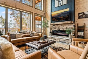 TV connectée, cheminée