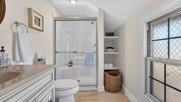 Hair dryer, towels