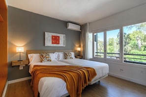 Chambre Double Standard pour 1 personne, balcon, vue ville