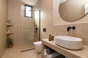 Hair dryer, towels