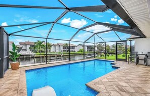 A heated pool
