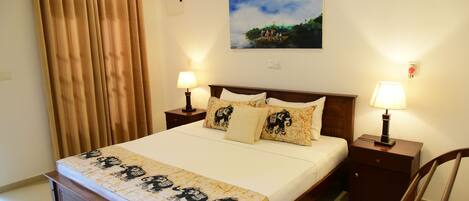 In-room safe, blackout drapes, soundproofing, free WiFi