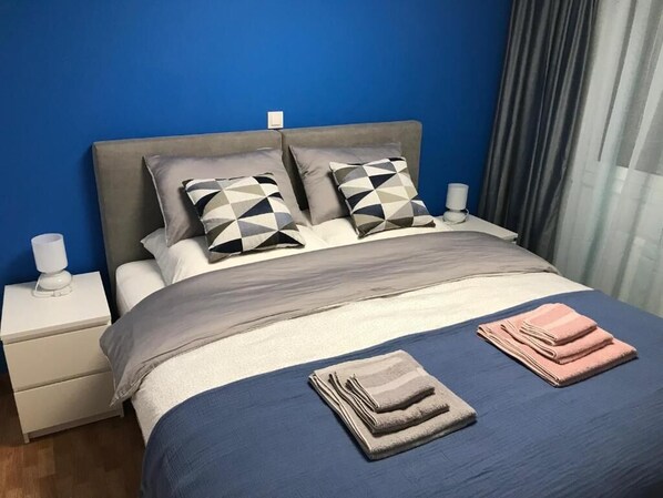 1 Schlafzimmer, kostenloses WLAN, Bettwäsche