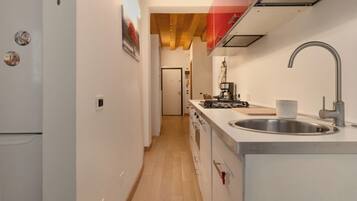 Classic Apartment | Private kitchen | Electric kettle, toaster